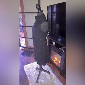 Boutique Skirt & Vest Set | Wool | Black | Size S | Made in USA | LIKE NEW